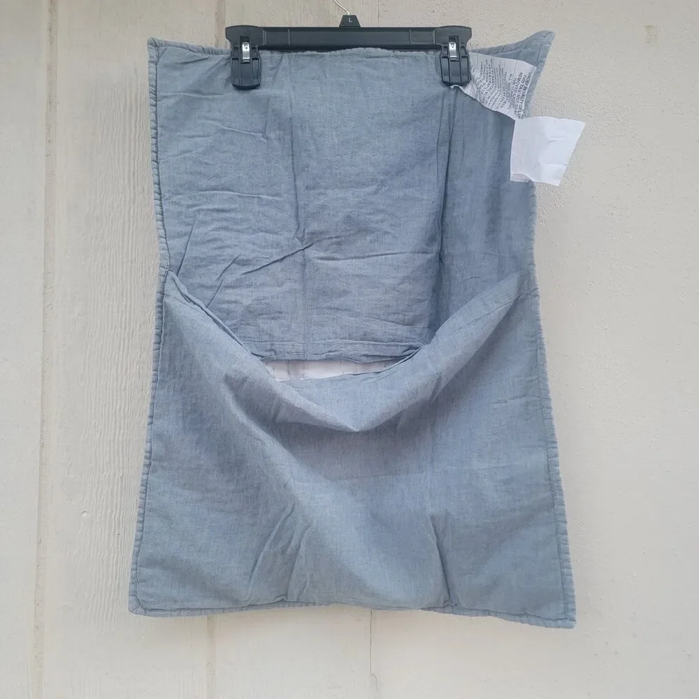 pottery barn Blue linen/cotton single pillow sham 26x20